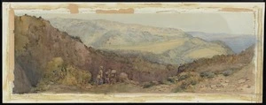 Moore-Jones, Horace Millichamp, 1878-1922 :[The Australian positions. Extreme right showing Bolton's Hill and the Turk positions at Gaba Tepe, the Olive Grove and Achi Baba] 1915.