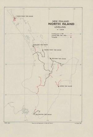 North Island levelling / drawn by the Department of Lands and Survey.