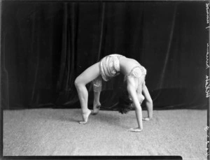 Dancer, Miriama Heketa in arched back pose