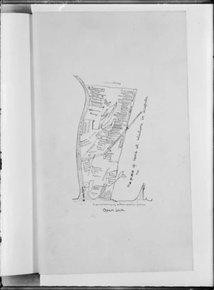 [Creator unknown] :The piece of land at Waitara in dispute [copy of ms map]. 1860.