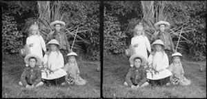 Group of children, Motohou, near Wanganui