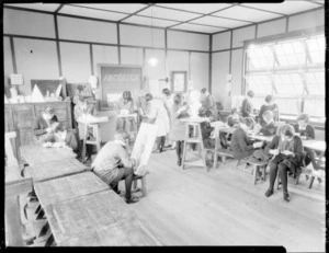 Students in art room of Samuel Marsden School, Karori, Wellington
