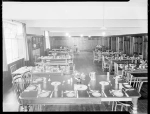 Dining hall in Samuel Marsden School, Karori, Wellington