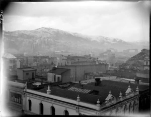 Wellington cityscape from Crown Studios, showing MacDuff's Ltd