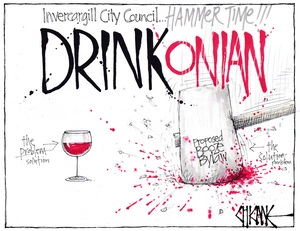 Winter, Mark, 1958- :Booze bylaw. 11 September 2014