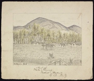 Inglis, Alexander St Clair, 1829-1906 :Part of Matai Kouna native reserve / E. Co. NZ / 23 Decem 1852 / A.I.