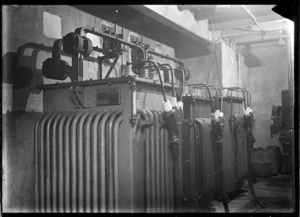 Electrical apparatus at Hutt Railway Workshops, Woburn.