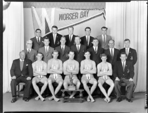 Worser Bay Surf Life Saving Club, Wellington, with the team of 1962, winners of the Cook Strait trophy