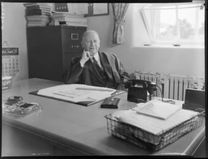 Mr A E Lock, headmaster of Rongotai College, Wellington.