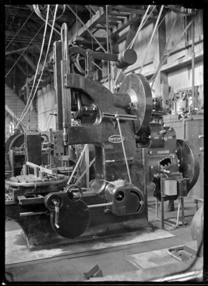 Machinery for the repair and maintenance of locomotives at the Hillside Railway Workshops