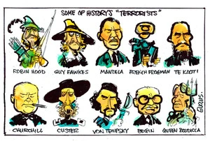 Evans, Malcolm Paul, 1945- :Some of History's Terrorists. 14 October 2014