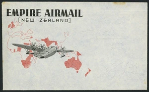 Empire Airmail (New Zealand). [Envelope. ca 1938-1939]