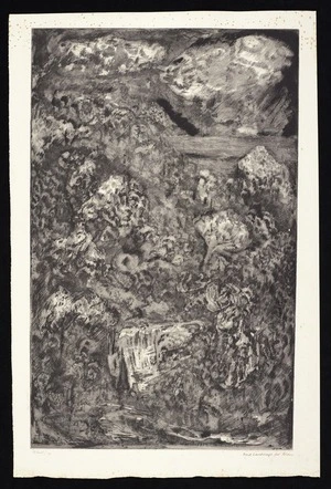 Paul, Janet Elaine, 1919-2004 :Dark landscape for Alan. [19]79.