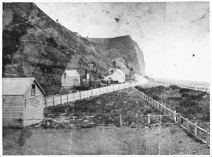 Creator unknown : Photograph of Marine Parade, and Bluff Hill, Napier