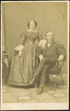 Angerer, Ludwig, 1827-1879: Portrait of Ferdinand and Georgiana von Hochstetter