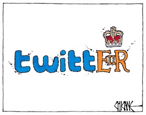 Winter, Mark, 1958- :Queen Twitter. 27 October 2014