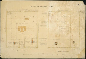 Beatson, William, 1808?-1870 :Messrs N Edwards & Co. No II. Ground plan [and] one pair plan. 16/7/[18]63.