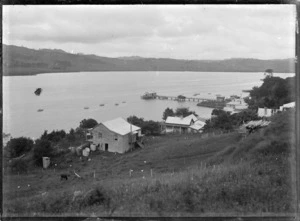 View overlooking Kohukohu to the Hokianga Harbour, 1918.