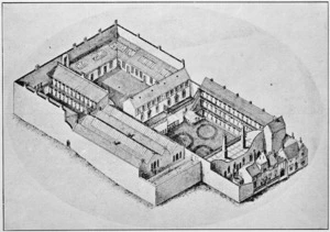 Drawing of Lyttelton Prison