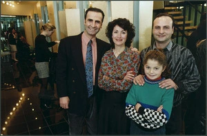 Constantin Harach and his family at Stravinsky beauty salon