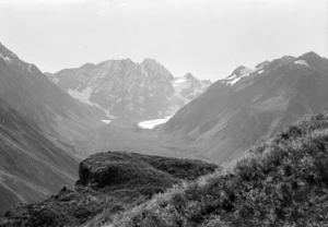 Rakaia Trip with T T Gough; below the Lyell Glacier