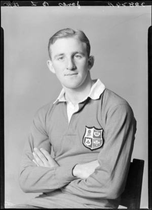 B L Jones, member of the Lions, British representative rugby union team