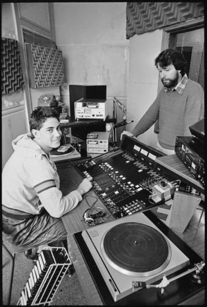 Te Upoko o Te Ika, Maori language radio station, Wellington - Photograph taken by Merv Griffiths