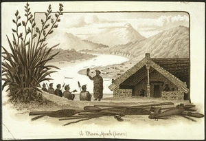 [Sherriff, George] 1846-1930. Attributed works :A Maori speech (korero). - Wanganui ; [A D Wi]llis, [ca 1890]