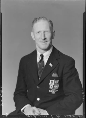 L B Osborne, manager of the British Lions rugby union team [Surgeon, Capt, RN?]