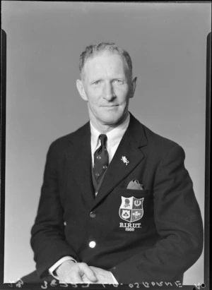 L B Osborne, manager of the British Lions rugby union team [Surgeon, Capt, RN?]