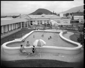 Swimming pool at Tokaanu Hotel
