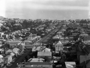 Part 7 of a 8 part panorama of Auckland, looking over Vincent Street