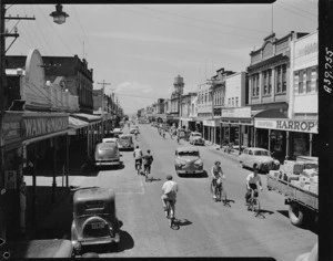 High Street, Hawera - Photograph taken by Edward Percival Christensen