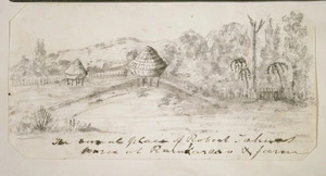 [Taylor, Richard], 1805-1873 :The burial place of Robert Tahua's horse at Rarakarea's farm. [1830-1850s?]