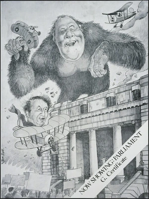 Scott, Thomas, 1947- :Now showing; Parliament. G Certificate [King Kong Muldoon. 1976].