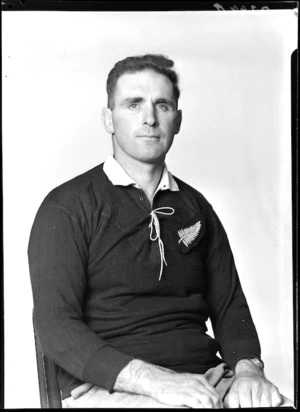George 'Nelson' Dalzell, member of the All Blacks, New Zealand representative rugby union team