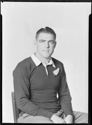 Ian James 'Chutney' Clarke, member of the All Blacks, New Zealand representative rugby union team