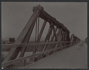 Creator Unknown :Photograph of Ferry Bridge, crossing the Wairau River