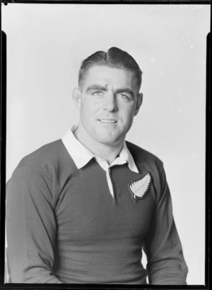 Ian James 'Chutney' Clarke, member of the All Blacks, New Zealand representative rugby union team