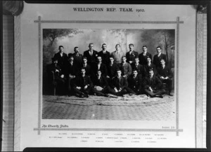 Wellington representative rugby team of 1902 - Photograph taken by The Edwards Studio