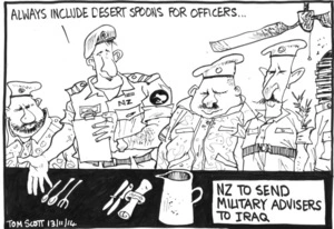 Scott, Thomas, 1947- :"Always include desert spoons for officers..." 13 November 2014