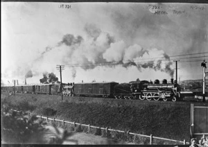 Royal train near Dunedin, on the Royal Tour of the Duke and Duchess of York, 1927.