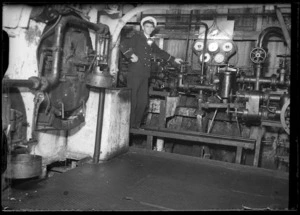 Engine room inside the ship Maori