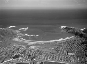 Aerial view of Lyall Bay, Wellington