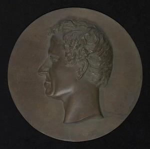 Bronze medallion of Charles La Trobe