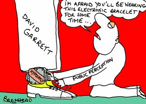 David Garrett. Hypocrisy. Public perception. "I'm afraid you'll be wearing this electronic bracelet for some time..." 17 September 2010