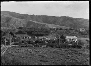 View of Albert Percy Godber's house in Whiteman's Valley Road, from the hill opposite, 1928