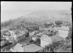 View of Napier after the 1931 Hawke's Bay earthquake from Bluff Hill