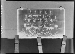 Wellington Rugby Football Union, representative team of 1912 - Photograph taken by Zak Studios