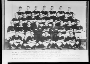 Wellington Rugby Football Union representative team, Northern tour, 1929